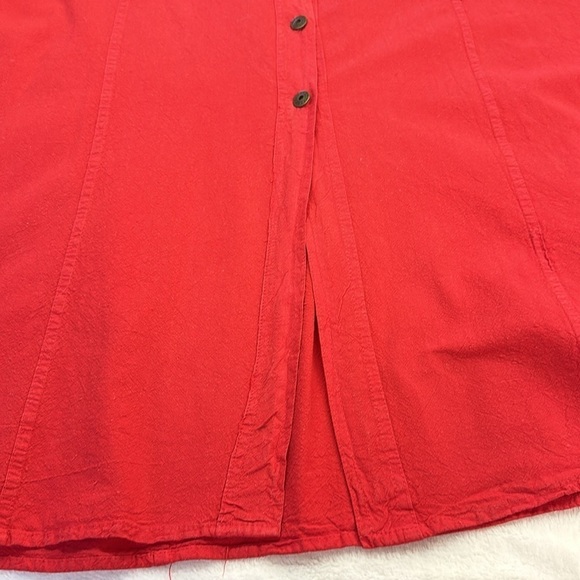 Moda Internazionale Forelli Red Cotton 3/4 Button-down Shirt Size 30/32 - Picture 6 of 7